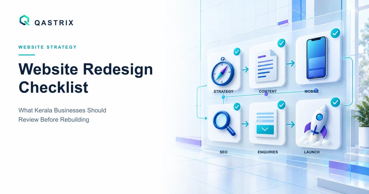 Website redesign planning checklist for businesses in Kerala